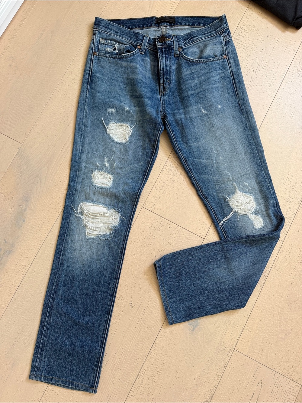 J Brand- Men's Distressed Slim Fit Blue Jeans